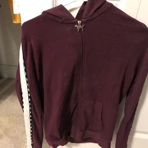 maroon PINK zip up